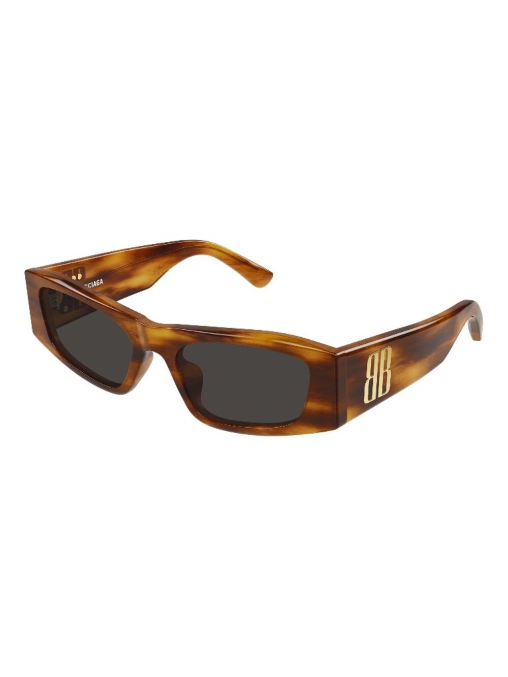 New Balenciaga Women's Sunglasses Brown Grey Lens Acetate Frame BB0478S 002 55